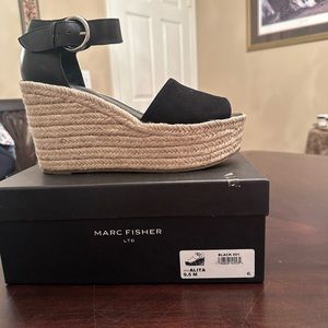 Marc Fisher brand brand Espadrilles, size 9.5, black